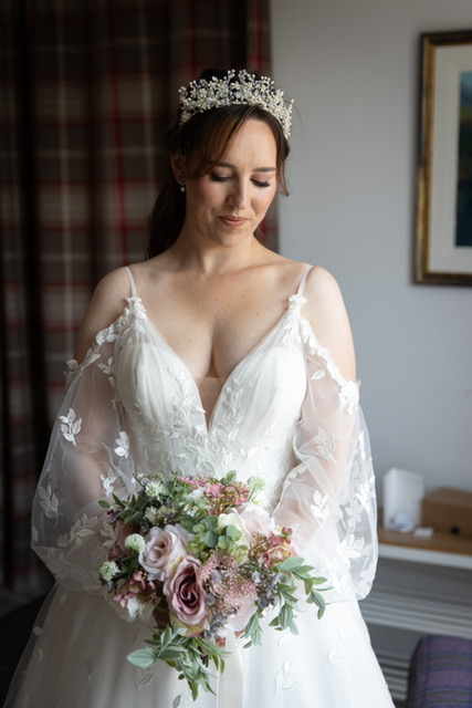 Bridal Hair by Natasha Real Wedding